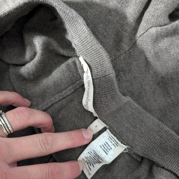 Soft Surroundings star print cashmere blend lounge pants sz sm - Picture 6 of 7